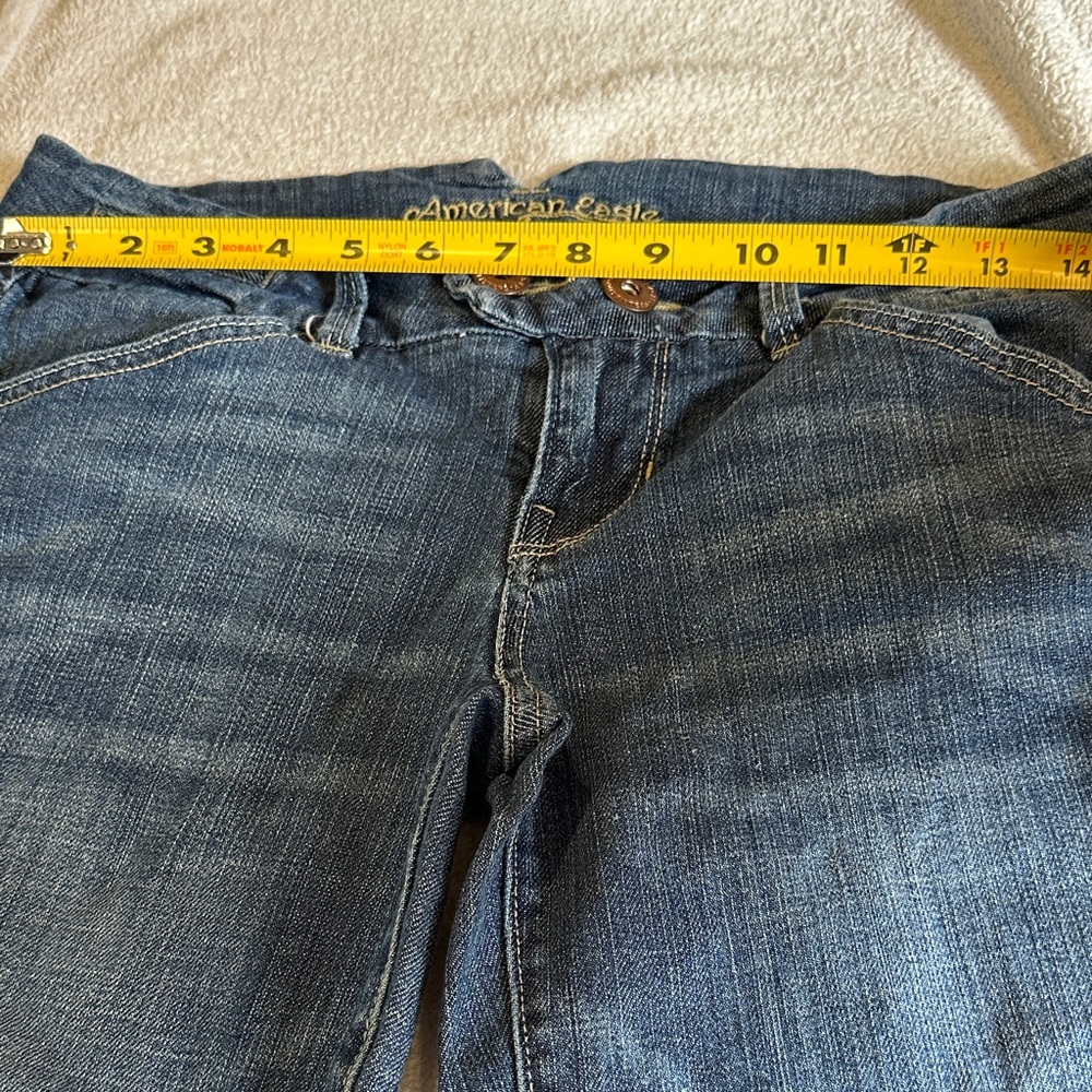 Vintage American eagle ankle Women's Blue Jeans size 6 ( read below 👇🏻) - Picture 8 of 13